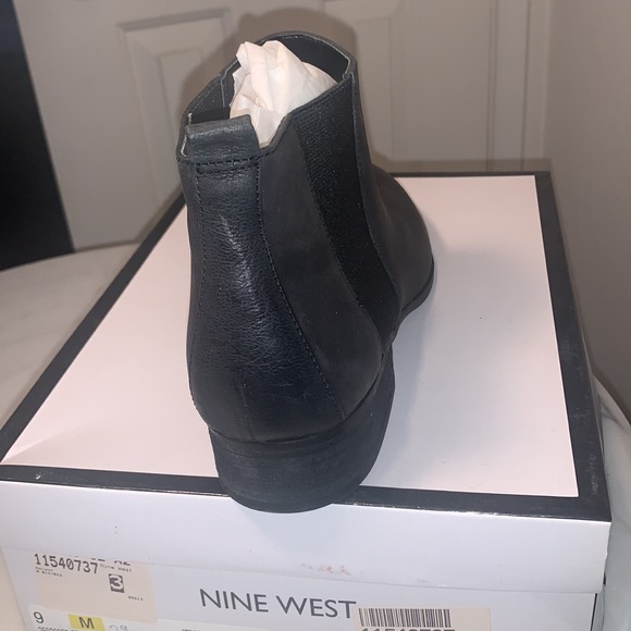 Nine West Nolynn Black Ankle Boots, 9 - Picture 4 of 9